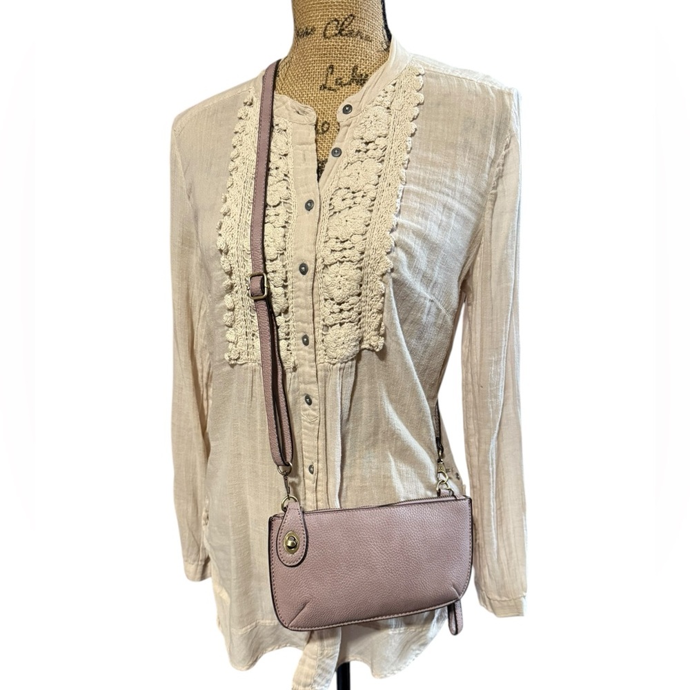 Joy Susan Crossbody Wristlet Lavender NWOT